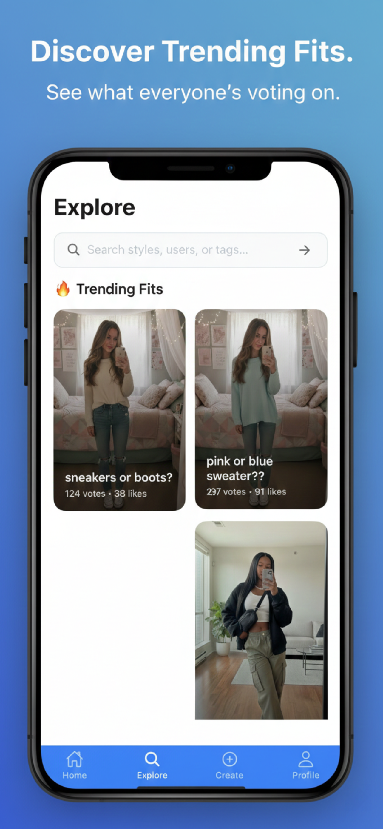 A VeeStyla interaction screen
